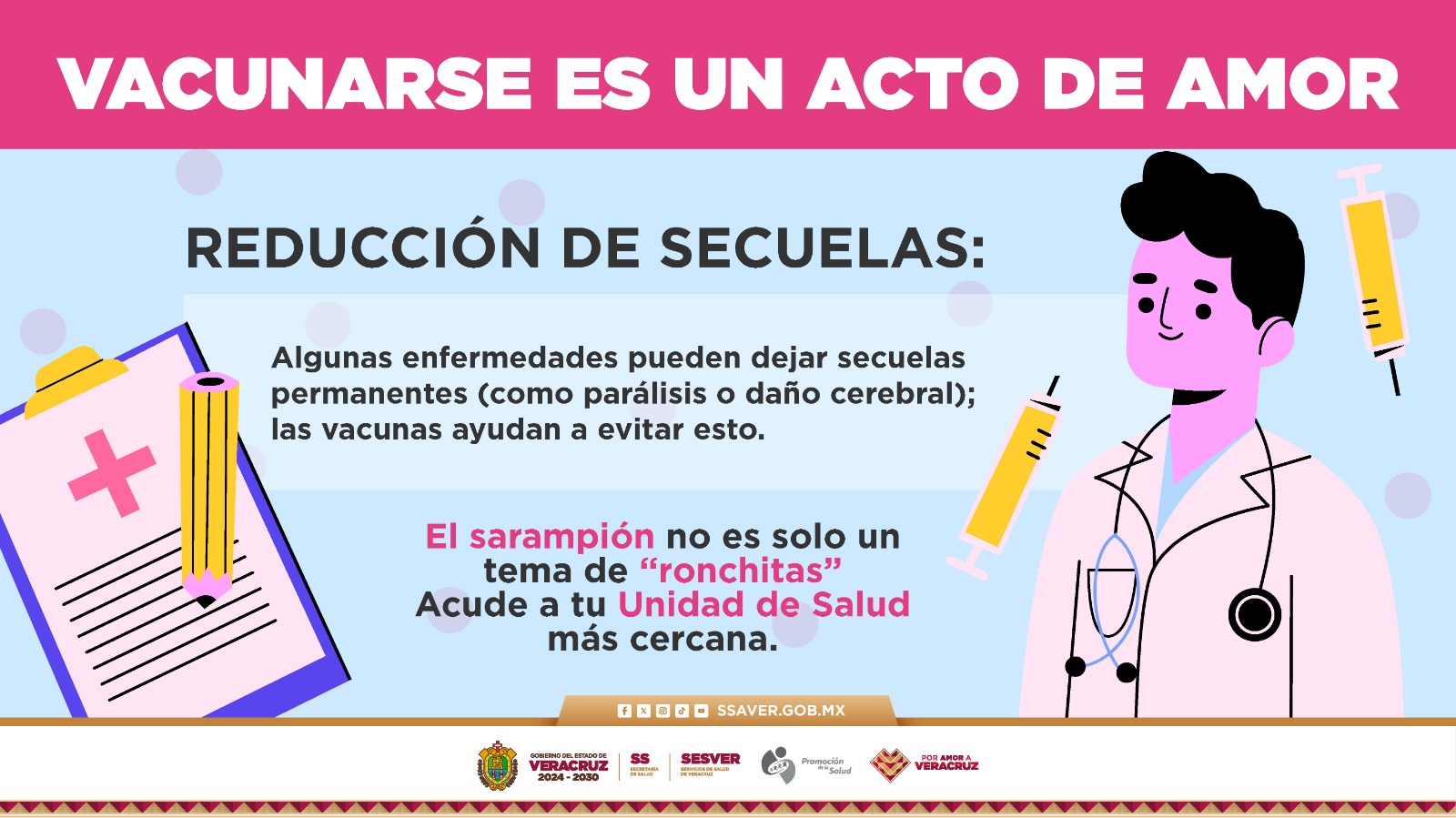 Vacúnate contra el Sarampión