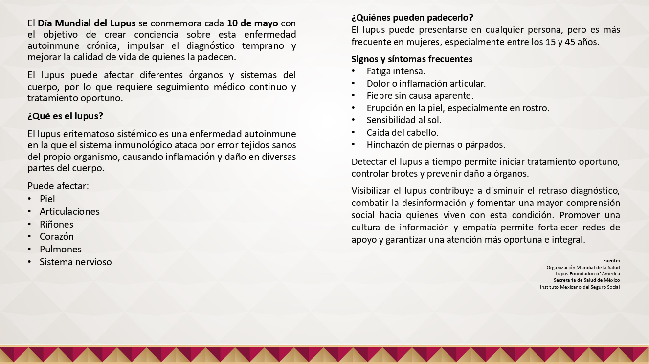 DIA MUNDIAL DEL LUPUS